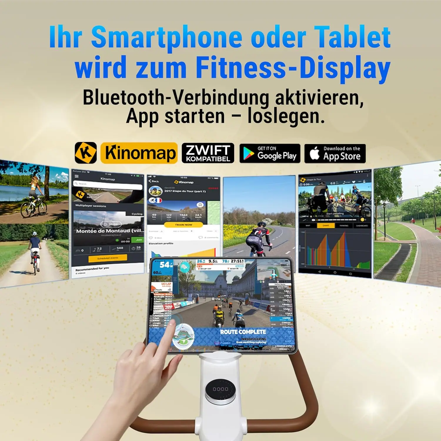 Dein Smartphone oder Tablet wird zum Fitness-Display