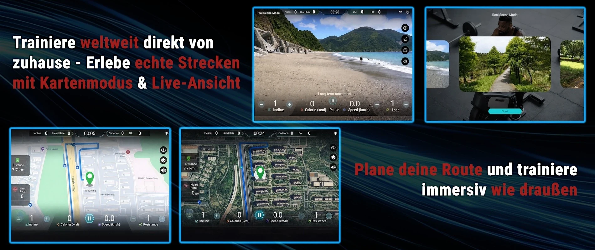 AsVIVA S20 – echte Strecken & Live-Ansicht