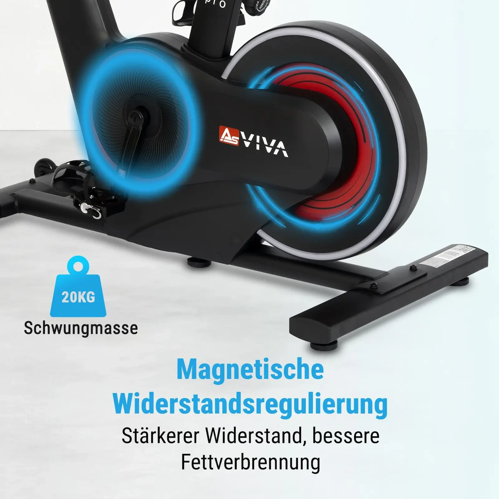 Magnetische Widerstandsregulierung &amp; 20 kg Schwungmasse