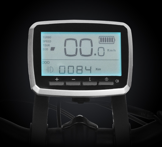 Smartes LCD-Display mit allen Fahrdaten