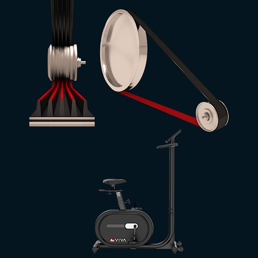 12 kg Schwungmasse & leiser Rillenriemen