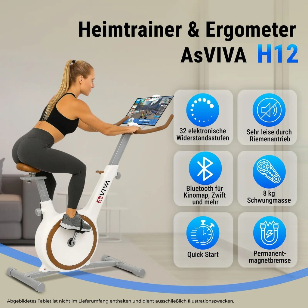AsVIVA Ergometer Speedbike H12 – Features