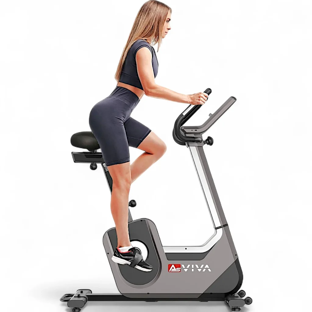 Gesamtansicht des AsVIVA Ergometers H25 Studio Pro als Heimtrainer für das Cardiotraining zu Hause