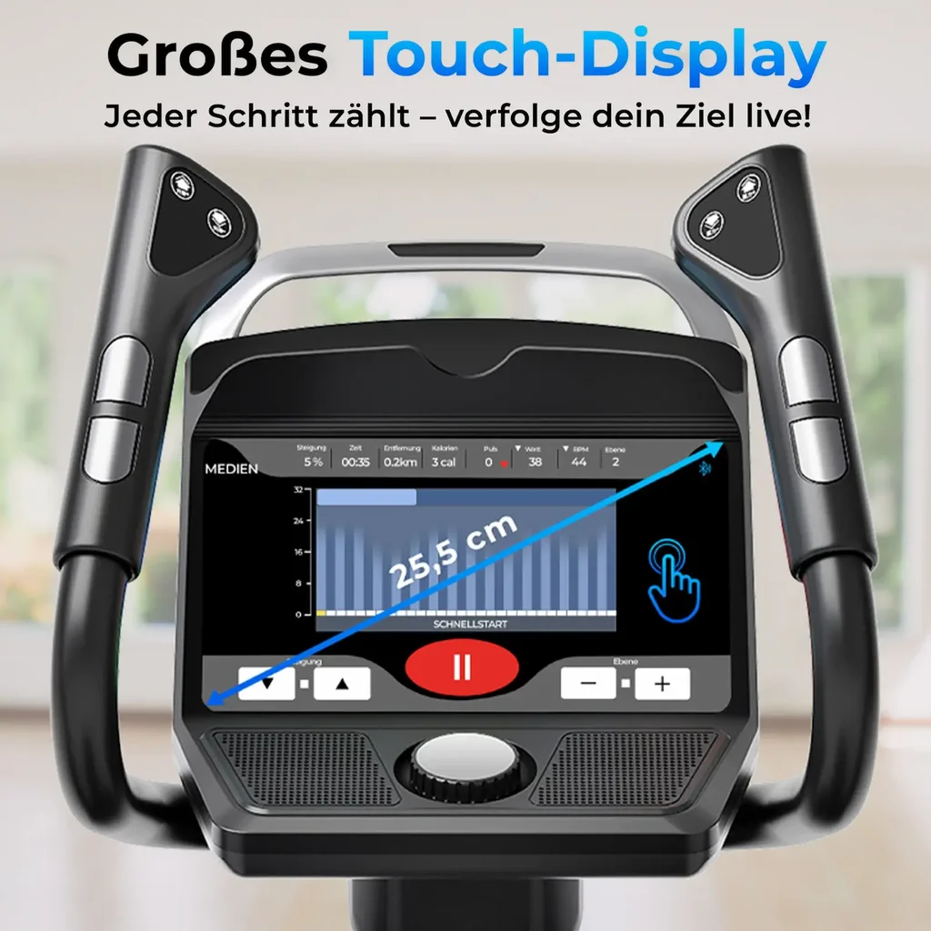 TFT-Touchdisplay mit allen Trainingsdaten
